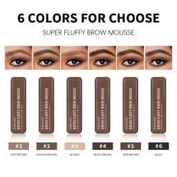 Superfluff Volumizing Brow Mousse Eyebrow Gel Thick Eyebrows Tint Tinted Brow Gel Multiple Color Long-Lasting Waterproof Makeup