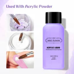 4Pcs/Set 10g Nail Acrylic Powder With 40ml Acrylic Liquid Monomer Set French Nails Extension Carving Tools For Manicure Nail Art