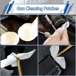500pcs Round Tactical Gun Cleaning Patches 2" Lint-Free Square Cloth for Rifle Pistol 9mm .38 Cal Hunting Shooting Maintenance