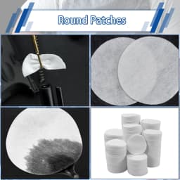 500pcs Round Tactical Gun Cleaning Patches 2" Lint-Free Square Cloth for Rifle Pistol 9mm .38 Cal Hunting Shooting Maintenance