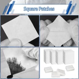 500pcs Round Tactical Gun Cleaning Patches 2" Lint-Free Square Cloth for Rifle Pistol 9mm .38 Cal Hunting Shooting Maintenance