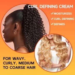 Castor Oil Curl Activator Cream - Defined Coily/Wavy Hair, Humidity Resistance, Non-Greasy Formula, Safe for Color-Treated Hair