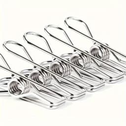 20pcs Stainless Steel Clothes Pins, Durable Clothes Pegs, Multi-Purpose Metal Wire Utility Clips For Laundry Home Kitchen