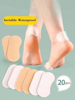 20/40/35/70/105Pcs Anti-Friction Heel Pads, Invisible Shoe Liners For High Heels, Leather Shoes, Can Be Reused,Pain Relief