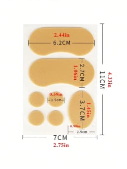 20/40/35/70/105Pcs Anti-Friction Heel Pads, Invisible Shoe Liners For High Heels, Leather Shoes, Can Be Reused,Pain Relief