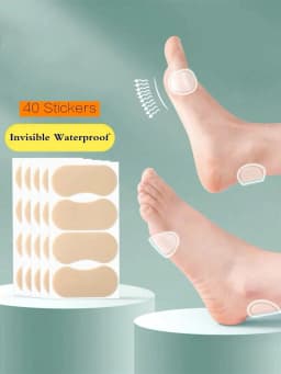 20/40/35/70/105Pcs Anti-Friction Heel Pads, Invisible Shoe Liners For High Heels, Leather Shoes, Can Be Reused,Pain Relief