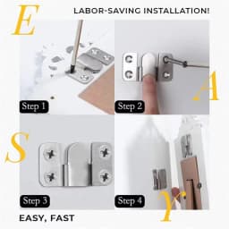 10pcs Stainless Steel Hanging Buckle Insert Picture Frame Mirror Frame Hanging Picture Buckle Bed Mirror Picture Frame Buckle