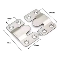 10pcs Stainless Steel Hanging Buckle Insert Picture Frame Mirror Frame Hanging Picture Buckle Bed Mirror Picture Frame Buckle