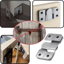 10pcs Stainless Steel Hanging Buckle Insert Picture Frame Mirror Frame Hanging Picture Buckle Bed Mirror Picture Frame Buckle