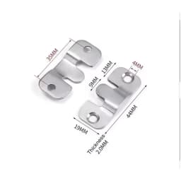 10pcs Stainless Steel Hanging Buckle Insert Picture Frame Mirror Frame Hanging Picture Buckle Bed Mirror Picture Frame Buckle
