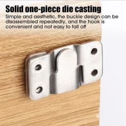 10pcs Stainless Steel Hanging Buckle Insert Picture Frame Mirror Frame Hanging Picture Buckle Bed Mirror Picture Frame Buckle