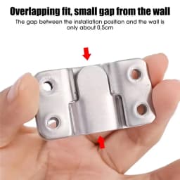 10pcs Stainless Steel Hanging Buckle Insert Picture Frame Mirror Frame Hanging Picture Buckle Bed Mirror Picture Frame Buckle