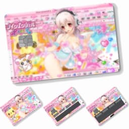 1PC Idol SUPER SONICO Card Stickers 4pcs PVC Credit Card Skin Stickers Removable Self-adhesive Protective Film