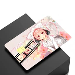 1PC Idol SUPER SONICO Card Stickers 4pcs PVC Credit Card Skin Stickers Removable Self-adhesive Protective Film