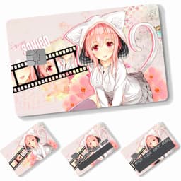 1PC Idol SUPER SONICO Card Stickers 4pcs PVC Credit Card Skin Stickers Removable Self-adhesive Protective Film