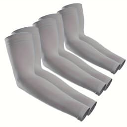 3 Pairs Unisex Sun Protection Arm Sleeves Breathable Cooling Arm Covers For Outdoor Activities Cycling Running Mountaineering