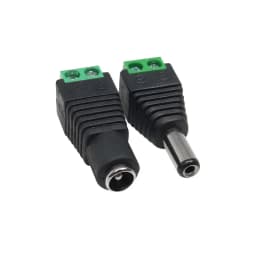 4pcs Male Female Jack Socket Barrel 2.1mm*5.5mm DC Plug Adapter 2.5mm 12V DC Power Connector Plug