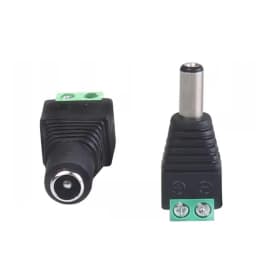 4pcs Male Female Jack Socket Barrel 2.1mm*5.5mm DC Plug Adapter 2.5mm 12V DC Power Connector Plug