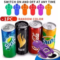 1/3/6/12pcs Multi Colored Beverage Can Opener and Protective Lid - Always on and off - Suitable for Parties, barbecu, and beach
