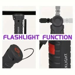 395nm LED UV Flashlight USB Rechargeable Foldable Lamp with Magnet Hook UV Light Ultraviolet for Pet Urine Detector Resin Curing