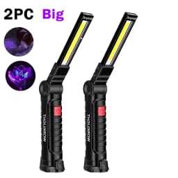 395nm LED UV Flashlight USB Rechargeable Foldable Lamp with Magnet Hook UV Light Ultraviolet for Pet Urine Detector Resin Curing