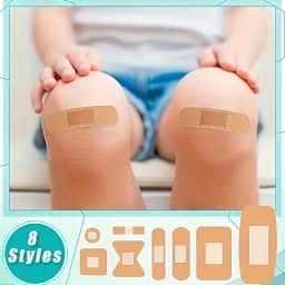 40pcs Waterproof & Breathable PE Soft Rubber Bandages Multi-Size (Finger, Wrist, Knuckle) for Versatile Wound Care Breathable