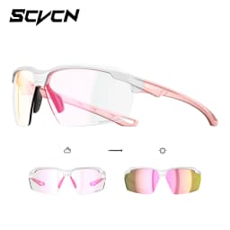 SCVCN Photochromic Cycling Glasses UV400 Outdoor Sports Running Glasses Men MTB Cycling Sunglasses Women Road Bike Glasses