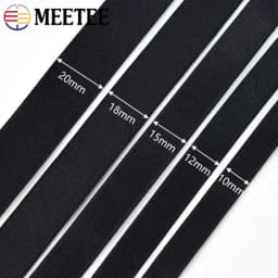 5/10/20M 6/8/10/15mm Nylon Elastic Band for Bra Underwear Shoulder Strap Rubber Tapes Soft Belt Stretch Lingerie Sewing Trims
