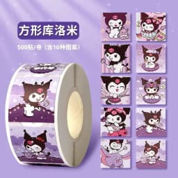 500 PCS Sanrio Cartoon Sticker Hello Kitty Anime Kuromi Melody Children's Diary Bonus Gift Diary Booklet Gift for Kid Toy