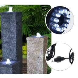 12V Underwater 12-LED Light Ring for Pumps Submersible Fountain Pond Garden