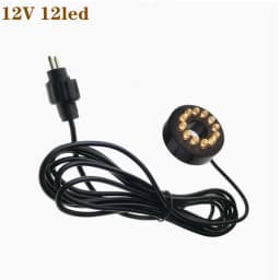 12V Underwater 12-LED Light Ring for Pumps Submersible Fountain Pond Garden