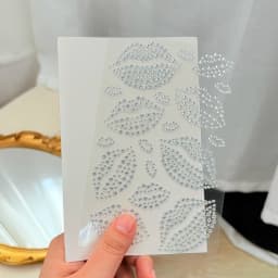 1Pcs Silver-White Glitter 3D Rhinestones Face Stickers 3/4/5/6mm Round Diamond Body Jewels Makeup Stickers For Eye Face Decorati