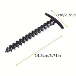 10 Pcs/Pack Outdoor Camping Tent Pegs Ground Nails Screw Anchor Stakes Pegs Hiking Tent Stakes Pins Tent Accessories