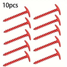 10 Pcs/Pack Outdoor Camping Tent Pegs Ground Nails Screw Anchor Stakes Pegs Hiking Tent Stakes Pins Tent Accessories