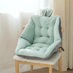 Cute Velvet Chair Seat Cushion for Dorm Desk Kawaii Gaming Rocking Chair Cushion Backrest for Office Chair Lazy Sofa Tatami Mat