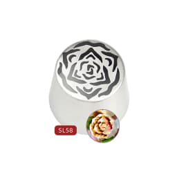 Extra Large Russian Piping Tip Stainless Steel Flower Piping Tips Rose Floral Icing Nozzles for Cake Decorating Frosting
