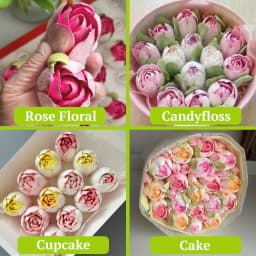 Extra Large Russian Piping Tip Stainless Steel Flower Piping Tips Rose Floral Icing Nozzles for Cake Decorating Frosting