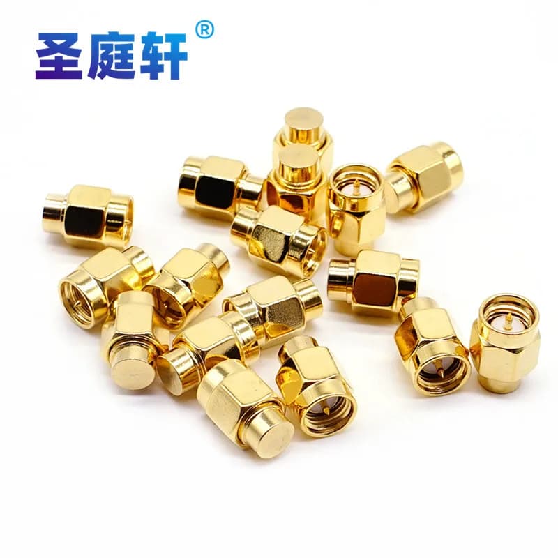 2PCS 2W 6GHz 50 ohm SMA Male RF Coaxial Termination Dummy Load Gold Plated Cap Connectors Accessories