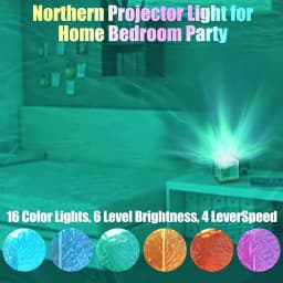 1-2Pack Ocean Wave Projector Light 16 Colors Midnight Aura Aurora Glow Lamp Home Office Bar Restaurant Projector Night Light