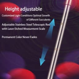 Adjustable Grow Light Stand Rack 1 Set Tabletop Plant Light Holder Bracket Indoor Gardening Hydroponics Hangers Tool