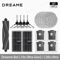 Dreame L10s Ultra Gen2 / L30s Ultra Robot Vacuum Cleaner Accessories Main Side Brush Mop Cloth Hepa Filter Dust Bag Spare Parts