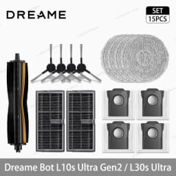 Dreame L10s Ultra Gen2 / L30s Ultra Robot Vacuum Cleaner Accessories Main Side Brush Mop Cloth Hepa Filter Dust Bag Spare Parts