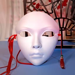 Hand Paint Cosplay Party Mask Anime Mask Costume Accessories Carnival Mask Halloween DIY Decorate party decorations Role play