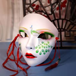 Hand Paint Cosplay Party Mask Anime Mask Costume Accessories Carnival Mask Halloween DIY Decorate party decorations Role play
