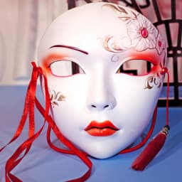 Hand Paint Cosplay Party Mask Anime Mask Costume Accessories Carnival Mask Halloween DIY Decorate party decorations Role play