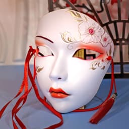 Hand Paint Cosplay Party Mask Anime Mask Costume Accessories Carnival Mask Halloween DIY Decorate party decorations Role play