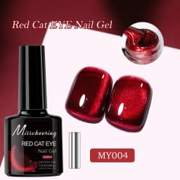 7.5ml Red Ruby Cat Eye Magnetic Gel Nail Polish For Nails Toes DIY Sparking Glass Varnis Semi Permanent Soak Off UV LED Gel