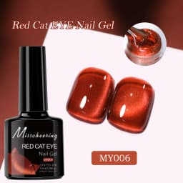 7.5ml Red Ruby Cat Eye Magnetic Gel Nail Polish For Nails Toes DIY Sparking Glass Varnis Semi Permanent Soak Off UV LED Gel