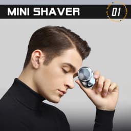 Men Beard Trimmer Shaving Machine Rechargeable Electric Razors Pocket Size Electric Beard Trimmer for Men Teen Boys Face Beards