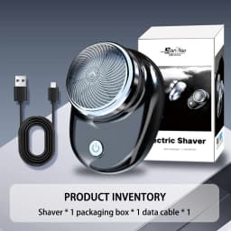 Men Beard Trimmer Shaving Machine Rechargeable Electric Razors Pocket Size Electric Beard Trimmer for Men Teen Boys Face Beards